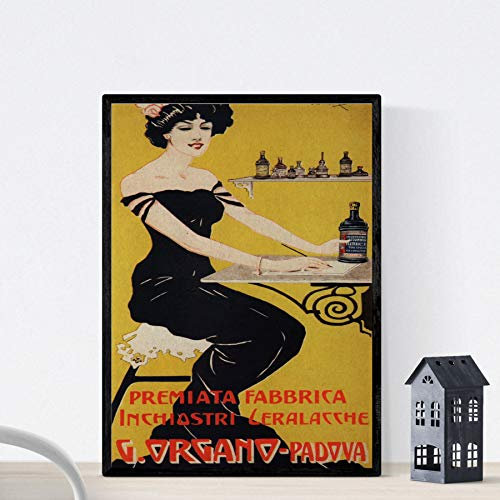 Nacnic Vintage Poster Italienisch Vintage Anzeige G. Organo - Padova. A3 Größe