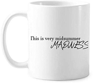 Shakespeare Midsummer Madness Tasse Keramik Kaffee Porzellan Geschirr
