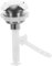 Angoily Toilet Push Button, Push Button Toilet Flush, Adjustable Toilet Water Tank Button, Replacement Toilet Flush Button (Silver), 11CM/4.32Inch