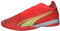 PUMA Herren Ultra Match IT Fussballschuh, Fiery Coral-Fizzy Light Black, 45 EU