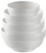 JSYMJSY Schüssel Set Keramik, 4er 2000 | 1400 | 800 | 500ml Knochen Porzellan schale, Weiß Servierschale Rührschale Salatschale Müslischale Suppenschale Dessertschale, Nestbar Mikrowellenfest