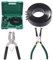 Swpeet 17 Stück Auto-Werkzeug, verstellbare schwarze Kolben-Installationszange und grüne Auto-Motor-Kolbenring-Kompressor-Zangen mit 6,1 cm – 14,5 cm Kolbenring-Set mit Tragetasche