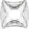 Rammento Set of 6 Glass Side Plates Square Rippled Dessert Plates Small Glass Plates