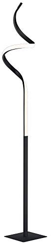 etc-shop Stehleuchte Stehlampe Designleuchte Esszimmer Standlampe mit Sensordimmer, Metall schwarz, 1x LED 11 Watt 950 Lumen warmweiß, DxH 20x145 cm