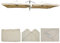 Sonnenschirmbezug T44, 8 Streben 3x3m Polyester, Ersatz-Bezug für Doppel-Ampelschirm T44 - Creme mit Flap