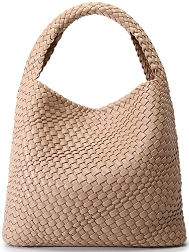 Queenoris Gewebte Tasche für Damen, aprikose