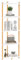 Ruichang Libreria Scaffale Angolare a 5 Livelli, Scaffalatura da Terra Mobile Angoliera Scaffale Espositivo Aperto in Legno Bambù per Soggiorno, Cucina, Casa, Ufficio, Corridoio,Bianco