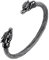 FaithHeart Punk Drachenkopf Armreif Edelstahl Kettenarmband für Herren Jungen Punk Armbänder Wikinger Amulett Schmuck für Freunden Ehemann Vater