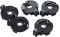 RIKEL CR2016 2025 2032 Coin Cell Button Battery Holder Socket Black 5 Pcs