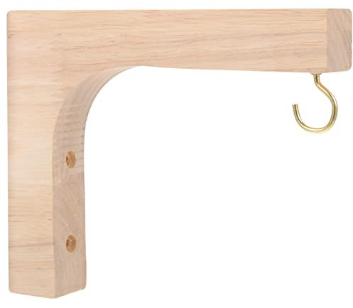 LIFKOME Colgador De Plantas De Pared Macetas para Plantas De Interior Ganchos De Plantas Colgantes Montados En La Pared De Madera Gancho De Planta Colgante Perchas De Plantas De Interior