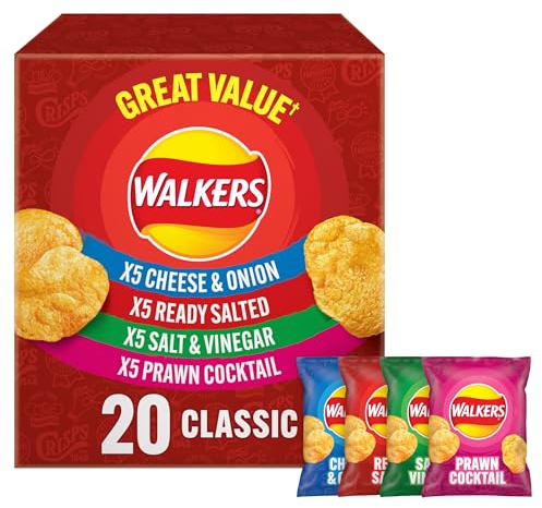 Walkers Classic Variety Multipack Chips Box 20x25g