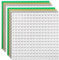 Etarnfly 8 Pack Classic Base Plates, 12.8 x 12.8 cm Building Board Baseplates 100% Compatible with All Major Brands, Green/Sand/Grey/White