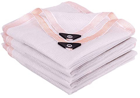 YHBZ Garden Sunshade Net,Shade Sail with eyelets,Outdoor Shade Sail,45% Sun Protection Net,For Pergola Or Carport,White-Breathable Awning,2x2m(7 * 7ft)-White