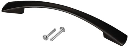 SOTECH Möbelgriffe BLACKLINE X BA 128 mm schwarz matt (Länge 168 mm, Breite 15 mm, Höhe 25 mm) Kommodengriff Vitrinengriff