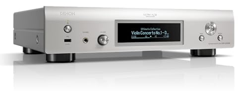 Denon DNP-2000NE - Lettore audio digitale wireless Multiroom Audio Ultra AL32 Elaborazione HEOS Built-in, configurazione Quad DAC, supporta AirPlay 2, Alexa & Siri Controllo vocale Argento