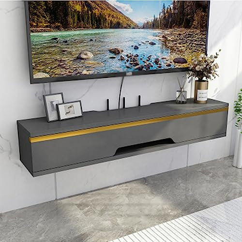 Mueble de TV para Colgar,Mueble de TV Mesa Flotante/televisor Colgantes,para Sala de Estar, Dormitorio, Enrutador, Decodificador,130 cm