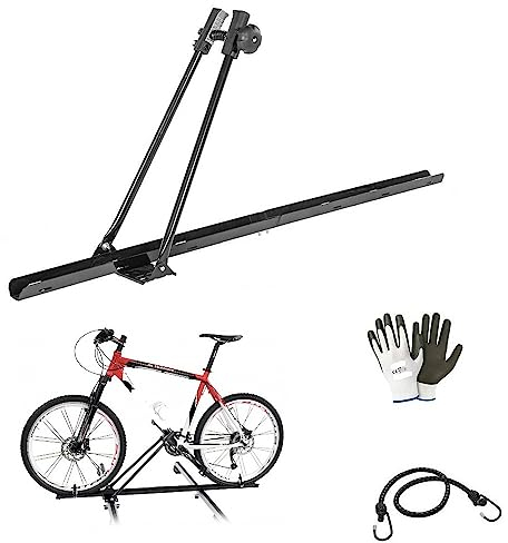 PORTABICI PER Auto FAHRRADTRÄGER AUS Stahl FÜR AUTODACH MIT STANGEN, MAX. Gewicht 15 KG, FAHRRADRÄDER 55 MM, FAHRRADTRÄGER, Befestigung NUR AN GEPÄCKTRÄGEN