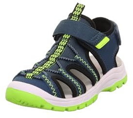 Superfit Jungen Tornado Light Sandale, Blau Gelb 8010, 30 EU