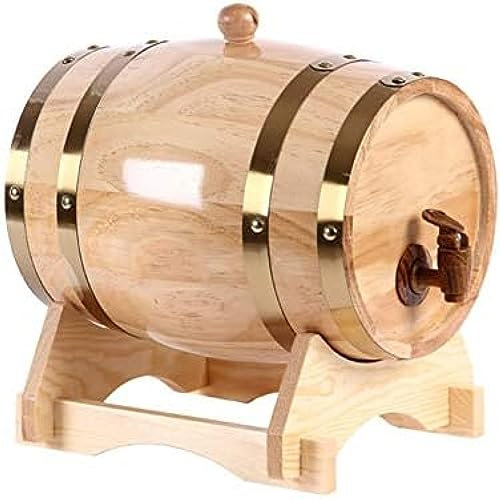 Eichenfass, Retro-Weinfass Aus Eichenholz Zur Lagerung Oder Reifung Von Wein Und Spirituosen,10L,bonny369