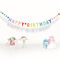 Bunte Happy Birthday Banner, Happy Birthday Girlande Geburtstagsdeko Aufhängen Happy Birthday Deko Papier Flagge für Erwachsene Mädchen Damen Regenbogen Party Dekoration