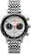 AKERFALK Chronograph Quarz mechanisch Stahl Hybrid Panda Weiß Schwarz Herrenuhr, Armband
