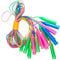NAUZE Jump Rope Adjustable Jump Ropes with Plastic Handle Colorful Skipping Ropes Party Favor for Aerobic Exercise Training Endurance Workout (20)