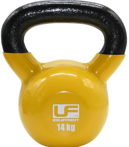 Loops 14KG Cast Iron Kettlebell - Podwer Coated & Dipped - Kettle Bell Metal Swing