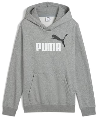 Puma Jungen ESS 2 Color No. 1 Logo Hoodie FL B Kapuzenpullis, Medium Gray Heather,