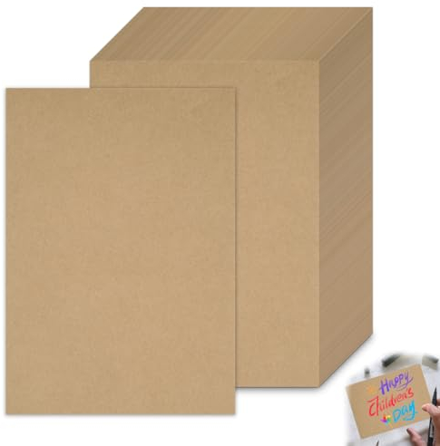 120 Stück Postkarten Blanko 14.8x10.5cm 300 g/m² Kraftpapier A6 Blanko Karten zum Selbstgestalten Blank Cards für DIY Klappkarten Blanko,Hochzeitseinladungen Einladungskarten,Kärtchen zum Beschriften