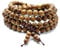 Mala Kette 108 Perlenmala kette,8mm 7 Chakra Armband Healing Reiki Edelstein Yoga Armreif Buddha Gebetskette Halskette für Männer und Frauen (B:Hühnerflügelholz)