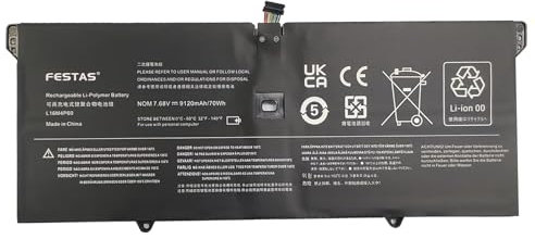 FESTAS l16m4p60 Laptop Ersatz Akku Für Lenovo Yoga 920 920-13IKB 920-13IKB Glass 920-13IKB-80Y7 920-13IKB-80Y8 920-13IKB-81TF Series Für Lenovo Yoga 6 Pro 6 Pro-13IKB L16C4P61 5B10N17665 5B10N01565
