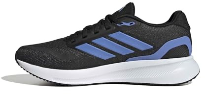 Adidas Men's Run Falcon 5 Sneaker, Black/Blue Fusion/White, 6 UK