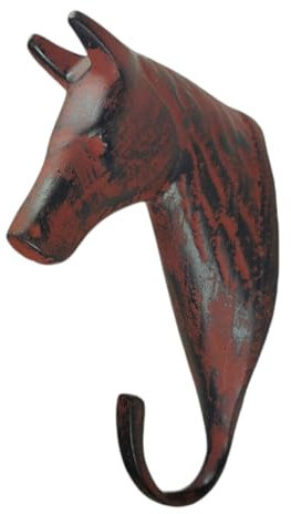 Pferdekopf Vintage Kleiderhaken aus Metall