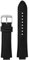 HASGTFM 1853 Passend for Tissot Herrenuhr Super Player PRX Serie T137.410 modifiziertes Nylonarmband 26–12 mm konvexes Mundarmband(Black silver pin)