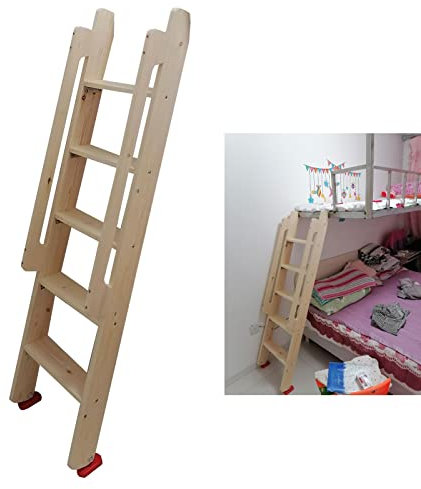 Bett-Leiter, Etagenbettleiter mit Handläufen, Hochbett-Rv-Stufenleiter for den Innenbereich, rutschfeste, austauschbare Wohnungsleiter, Etagenleiter mit breiten Stufen for Erwachsene und Kinder