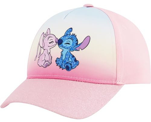Cappello da Baseball Disney Stitch Dad per Adulti, in Cotone, con Tesa Curva, Rosa, Taglia Unica