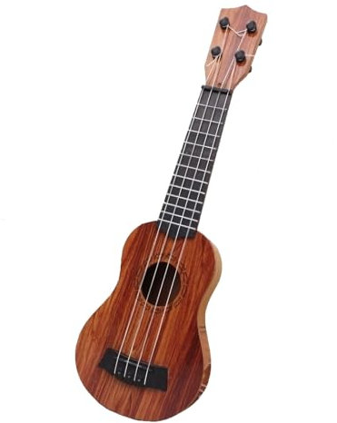 Kindergitarren, Ukulele Kinder, Mini Gitarre für Kinder, mit 4 Verstellbaren Seiten, Kleine Gitarren, Ukulele Gitarre Spielzeug für Kleinkinder, Anfänger (44cm Pfirsichholzfarbe)