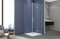 Box doccia Angolare 90x70 cm porta a soffietto + fisso H200 cm cristallo 6 mm profilo CROMATO ZAIRA