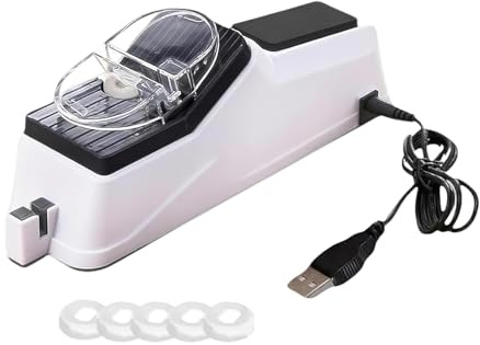 mophrati Elektrisches Messer mit fünf Schleifscheiben, Schnellschärfstein, Schleifstein, Start to Clean, multifunktional für Messer und