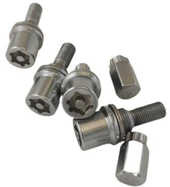 Boulons de Roue pour Citroën Berlingo C3 Pluriel C5, vis chromées, écrou antivol et Adaptateur