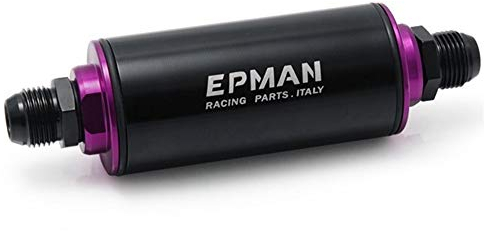 Truck Car Racing Ready Inline Fuel Filter AN10 100 micron con elemento in acciaio SS universale ad alta pressione