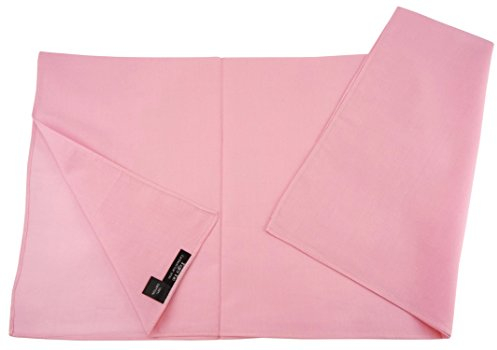 TigerTie Damen Nickituch Halstuch in rosa einfarbig Uni - Tuchgröße 60 x 60 cm - 100% Baumwolle