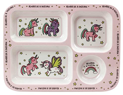 Lesser & Pavey LP42495A Little Stars - Bandeja de Unicornio, Color Rosa y Blanco