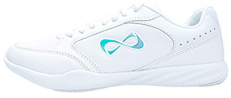 Nfinity Hochwertige Damen-Sneaker – atmungsaktive Cheer-Schuhe, leicht und flexibel, Memory-Schaum-Einlegesohle für überlegenen Komfort, furchtlose Sportschuhe, Mehrfarbig/Meereswellen (Ocean Tides),