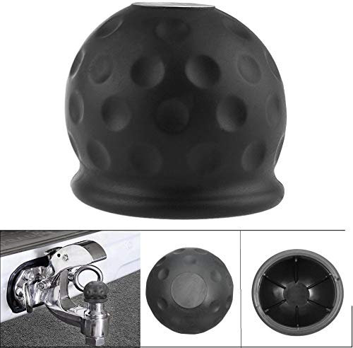 MSA 50mm New Black Rubber Tow Bar Ball Case Towball Protect Car Hitch Cover