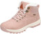 Mishansha Scarponcino Uomo Donna Stivaletti Invernale Impermeabili Stivali Piatti Scarpe da Neve con Calda Foderata - Comode Leggeri Antiscivolo, Crepe Rosa, 38 EU