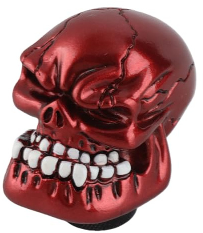 Palanca De Cambios De Calavera Universal Para Automóvil Con Diseño Esquelético Y Acabado Rojo Fácil Instalación Con Adaptadores Incluidos Para Estilo Único En Su Coche