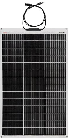 Enjoy Solar ETFE Marine 100W 12V Panneau solaire semi-flexible Panneau solaire photovoltaïque avec technologie PERC, idéal pour les camping-cars, yachts et bateaux.