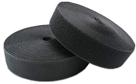 Uncle Lee 25M Self Adhesive Hook + 25M Loop Strip Tape Set Sticky Back Fastening Tape Adhesive Sticky Tape One Sided Sticky Tape Sewing - No Back Glue