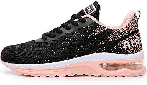 MAFEKE Air Athletic Laufschuhe für Damen, modisch, Tennis, atmungsaktiv, leicht, Peachblack, 43 EU